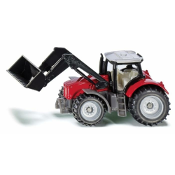 MODELLINO TRATTORE MASSEY FERGUSON CON CARICATORE FRONTALE SIKU 1484
