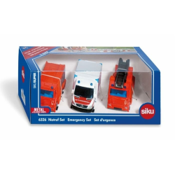 SET DI SERVIZI DI SOCCORSO CON 3 MODELLI SIKU 6326