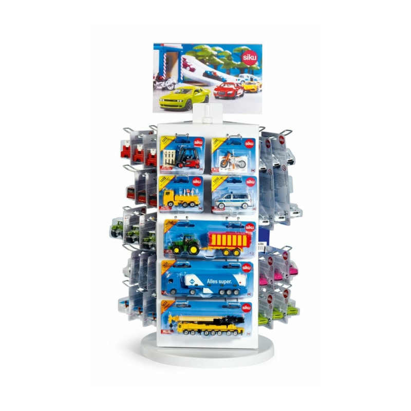 ESPOSITORE SIKU COMPLETO DI 63 GIOCATTOLI