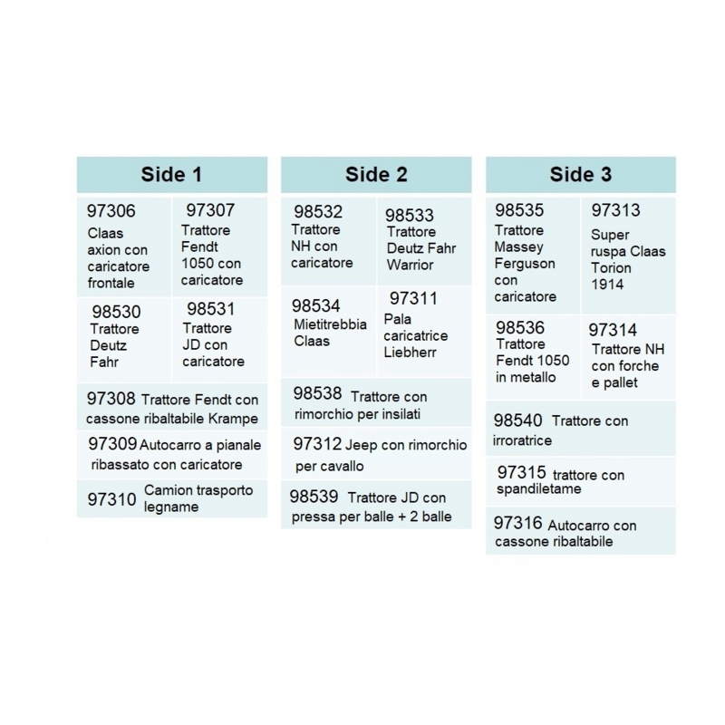 ESPOSITORE SIKU COMPLETO DI 63 GIOCATTOLI