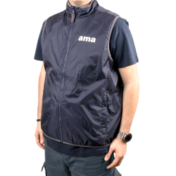 GILET BLU NAVY NYLON E PILE TG XXL AMA