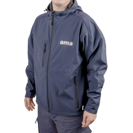 GIACCA SOFTSHELL 3 STRATI BLU TG XL AMA