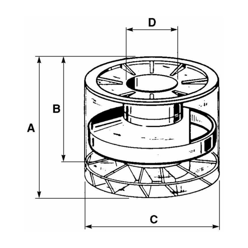 PREFILTRO CICLONE COMPLETO Ø84 ADATTABILE RUGGERINI
