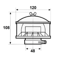 PREFILTRO A CICLONE MEDIO Ø 48