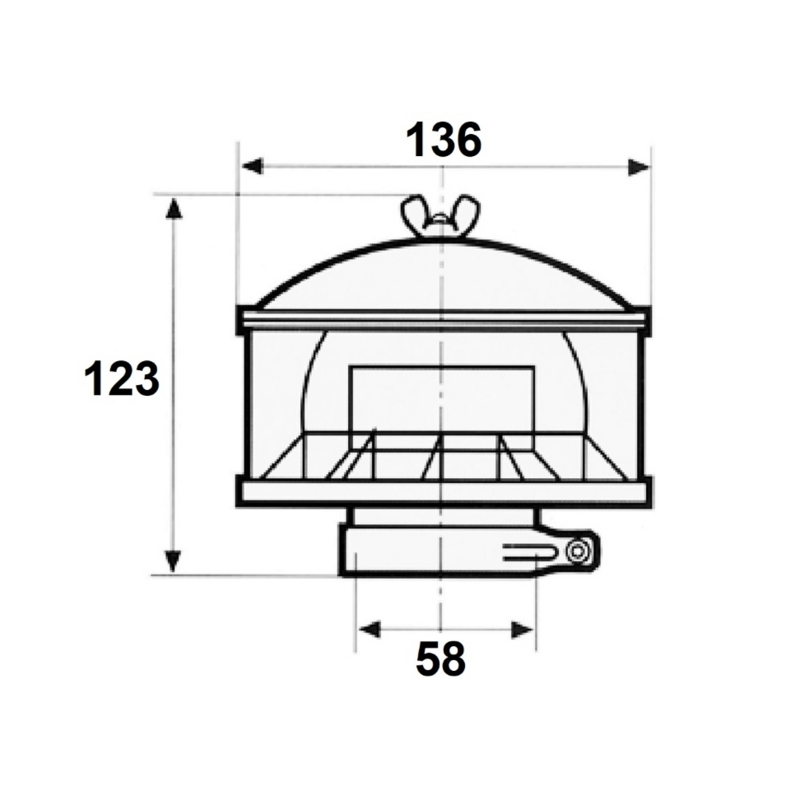 PREFILTRO COMPLETO GRANDE Ø 58