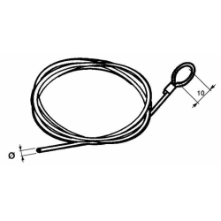 FILO FRENO 3X2500MM CON TESTA A CAPPIO