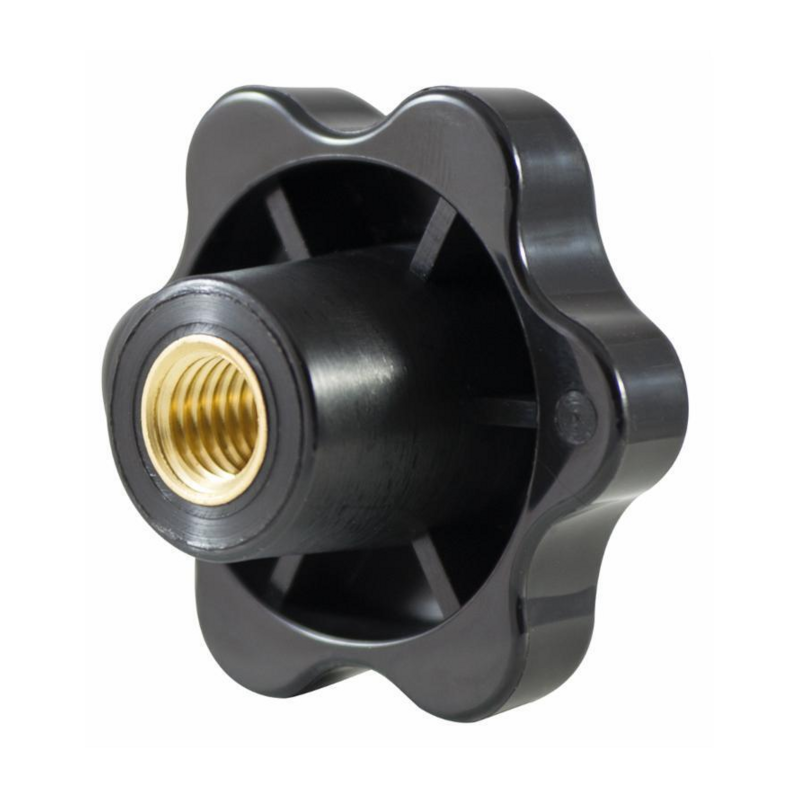 VOLANTINO 6 LOBI FEMMINA Ø 70MM, FILETTO M10. BLISTER 2 PZ