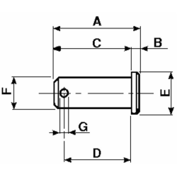 PERNO PER FORCELLA M16