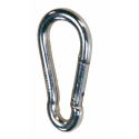 Moschettone zincato con filo Ø 8mm e lunghezza 80 mm