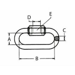 MAGLIA RAPIDA ZINCATA Ø 8