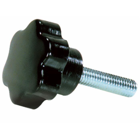 VOLANTINO 6 LOBI MASCHIO FILETTO M5X20