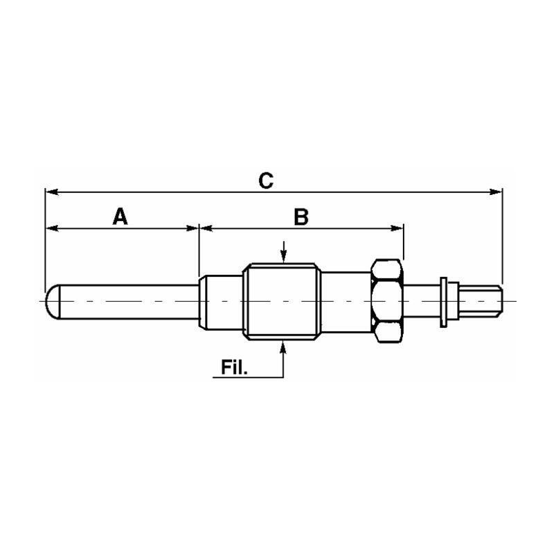 CANDELETTA 24V ADATTABILE FIAT RIF. 4122453