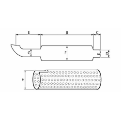 SILENZIATORE SUPERSILENZIATO CON GRIGLIA DI PROTEZIONE