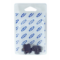 VOLANTINO 6 LOBI FEMMINA Ø 50MM, FILETTO M8. BLISTER 2 PZ