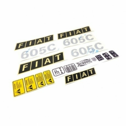 SERIE DECALCOMANIE ADATTABILI FIAT 605C