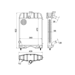 RADIATORE ADATTABILE RIF 1660499M92