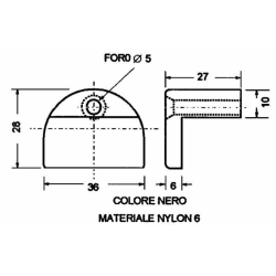 BLOCCHETTO FISSAGGIO VETRO