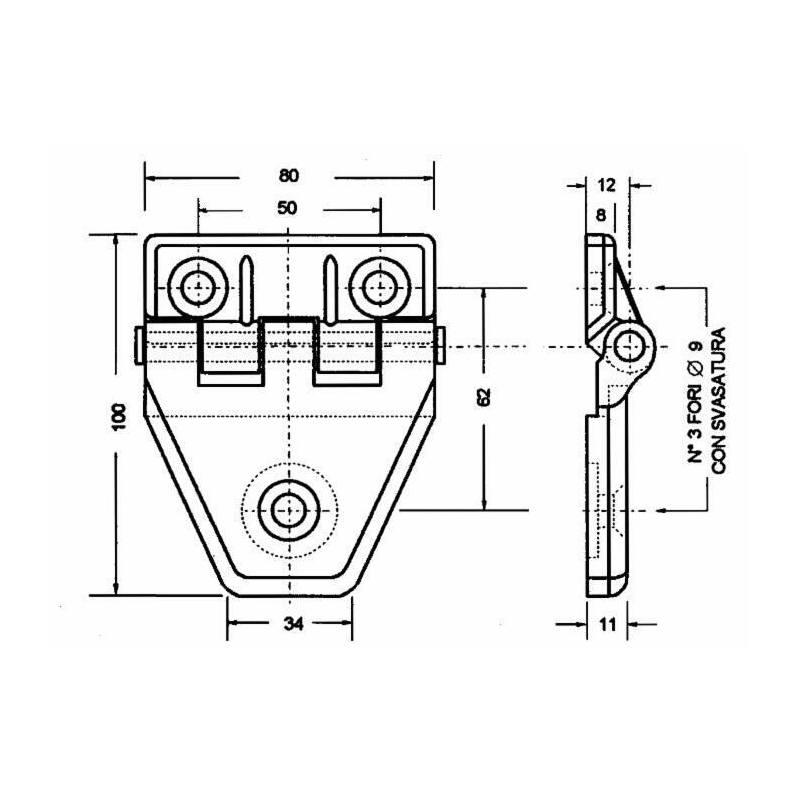CERNIERA VETRO POSTERIORE