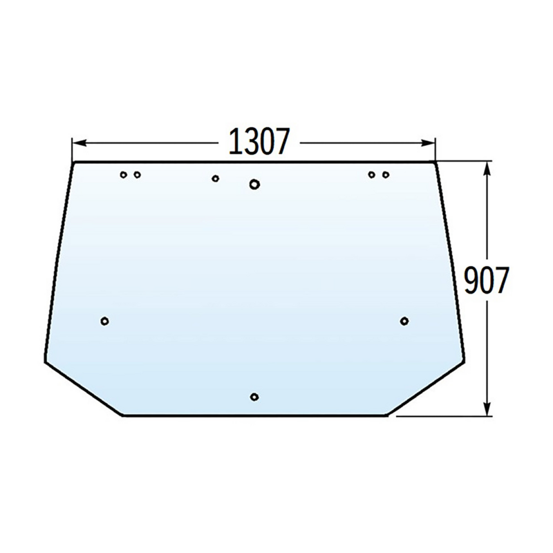 CRISTALLO POSTERIORE ADATTABILE A FIAT 5178304 E N.H. 82016997