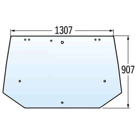 CRISTALLO POSTERIORE ADATTABILE A FIAT 5178304 E N.H. 82016997