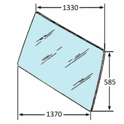 CRISTALLO POSTERIORE ADATTABILE A FIAT 5130388