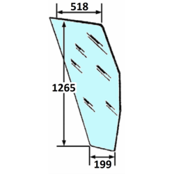 CRISTALLO PORTIERA SINISTRA ADATTABILE A FIAT 5124414