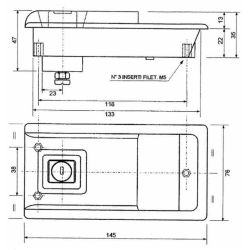 MANIGLIA INCASSATA UNIVERSALE DX/SX