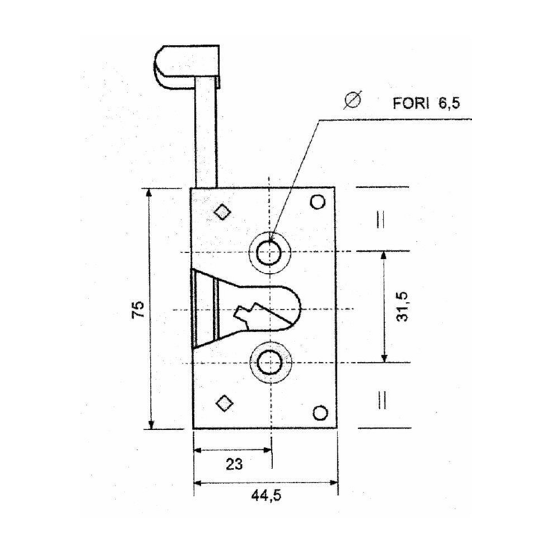 SERRATURA UNIVERSALE SX