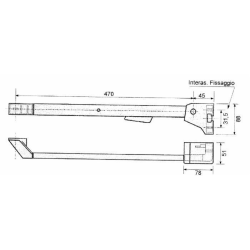 SERRATURA CON BRACCIO DX