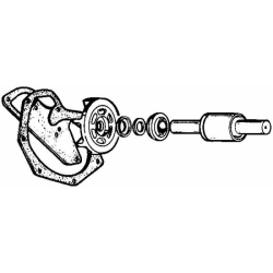 KIT RIPARAZIONE POMPA ACQUA ADATTABILE A RIF. ORIG. 83956725