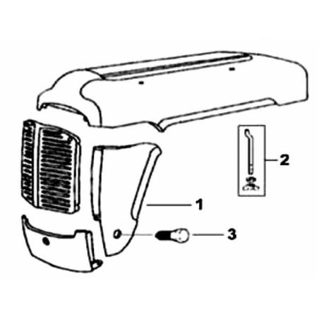 PANNELLO DESTRO ADATTABILE A RIF. ORIG. 826815M91