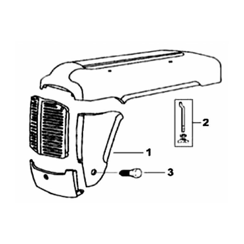 PANNELLO SINISTRO ADATTABILE A RIF. ORIG. 826816M91
