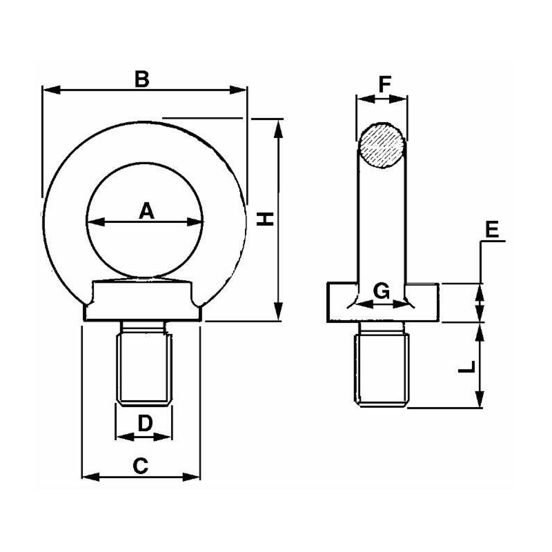 GOLFARO MASCHIO FILETTO M16, Ø ESTERNO 63MM