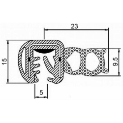 GUARNIZIONE PER VETRI