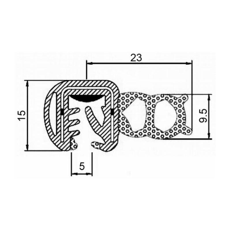 GUARNIZIONE PER VETRI