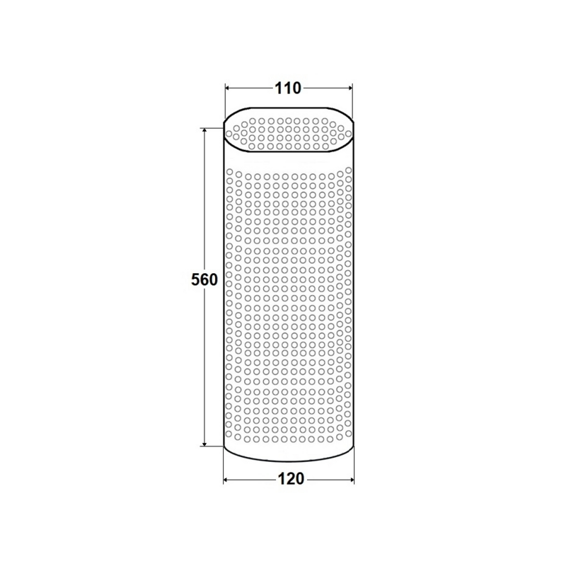 GRIGLIA ANTISCOTTATURA 560x110x120
