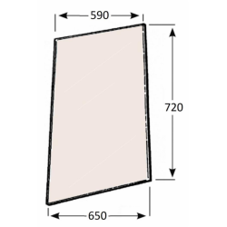 CRISTALLO LATERALE ADATTABILE A SAME/LAMBORGHINI/HURLIMANN REF. 0.9231.214.0