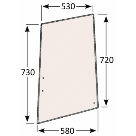 CRISTALLO LATERALE ADATTABILE RIF. ORIG. 0.9234.214.0/20