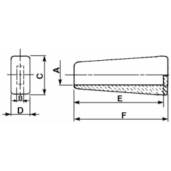 MANOPOLA PIATTA LISCIA 30 X 8/10MM