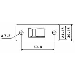 Supporto in alluminio per braccio