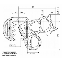 GUARNIZIONE PER PORTELLONE POSTERIORE/CAVI ELETTRICI