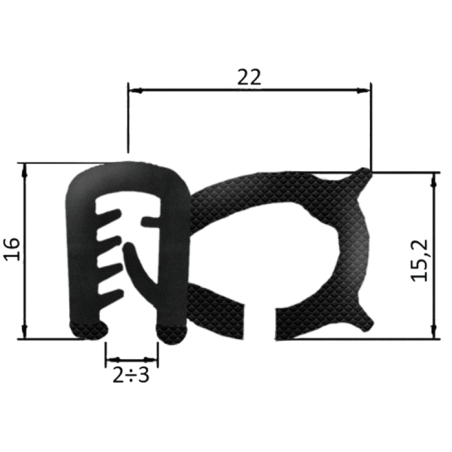 GUARNIZIONE LAMIERA CABINE