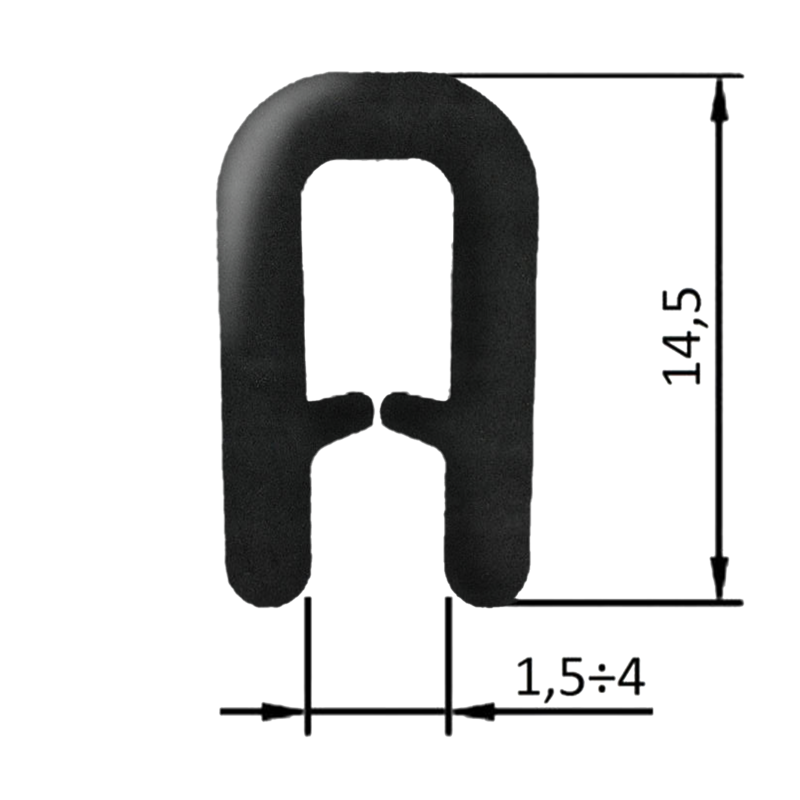 GUARNIZIONE COPRILAMIERA FINO A 4 MM