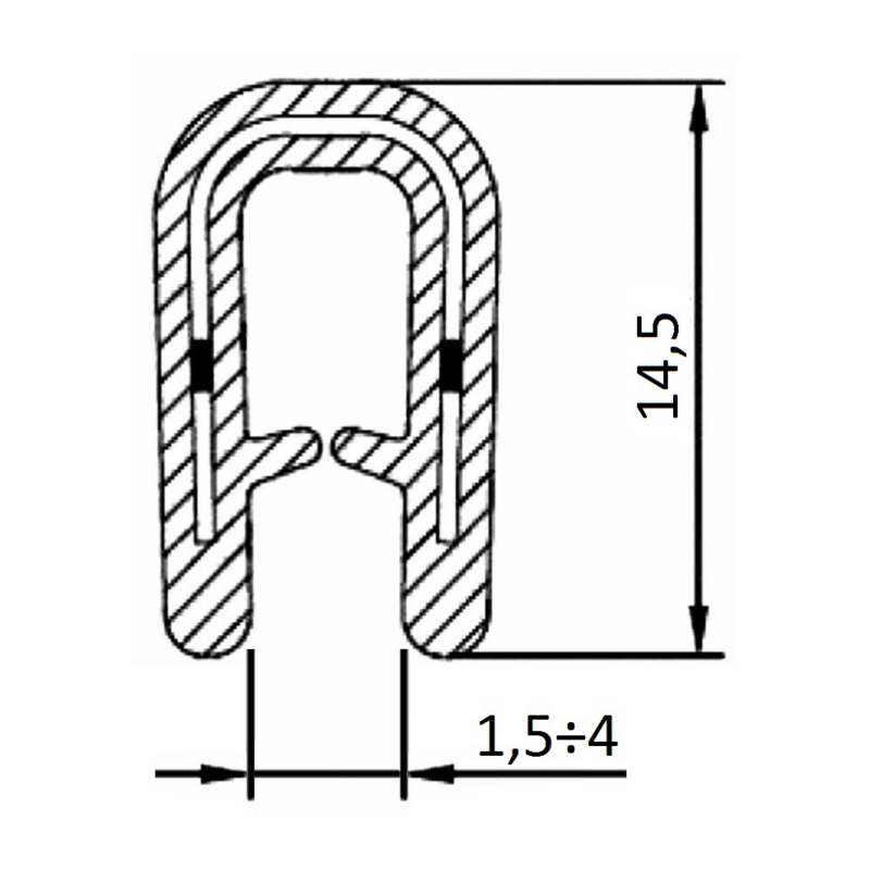 GUARNIZIONE COPRILAMIERA FINO A 4 MM