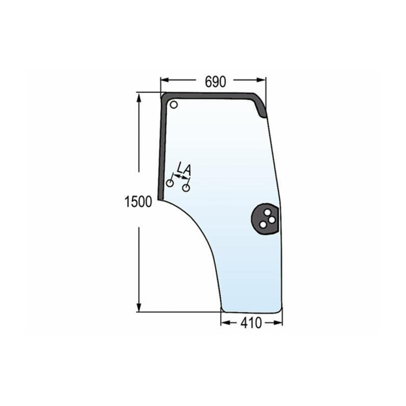 VETRO PORTIERA ADATTABILE 44910452