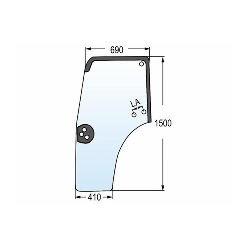 VETRO PORTIERA ADATTABILE 44910453