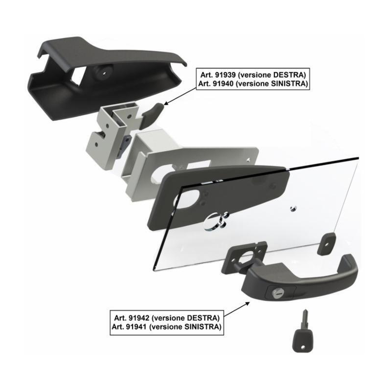 KIT MANIGLIA SINISTRO