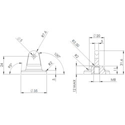 SUPPORTO RFISSAGGIO MANIGLIA FINESTRINO