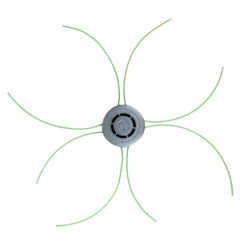 TESTINA UNIVERSALE MULTIFILO IN ALLUMINIO