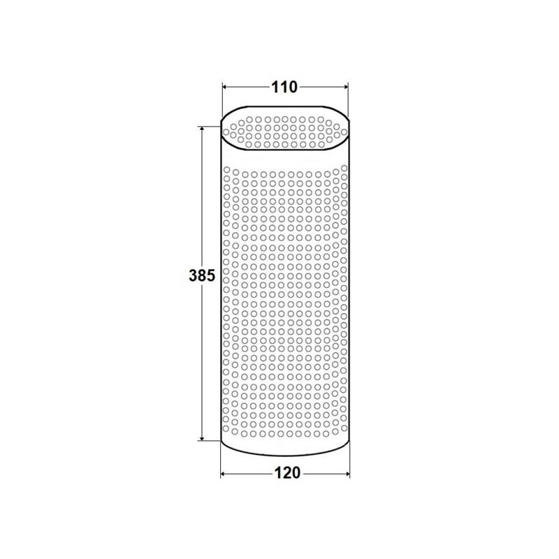 GRIGLIA MARMITTA 385x110x120